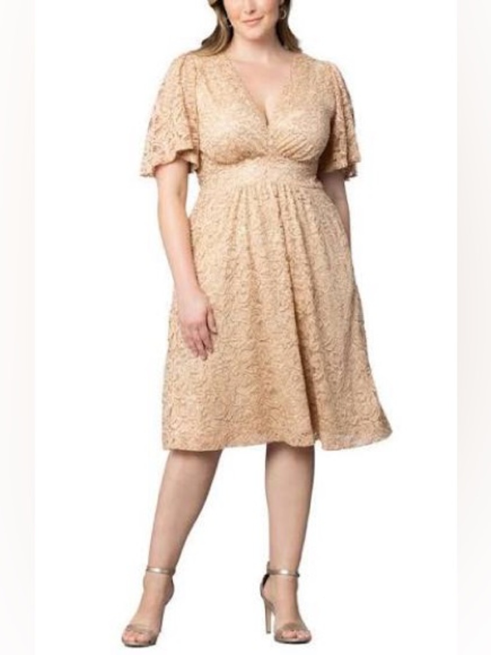 Kiyonna Starry Sequin Cocktail Dress 3X